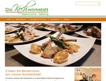 Tablet Screenshot of die-kochwerkstatt.com